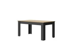 Table De Repas à Allonge Bois/Noir - VIENNE