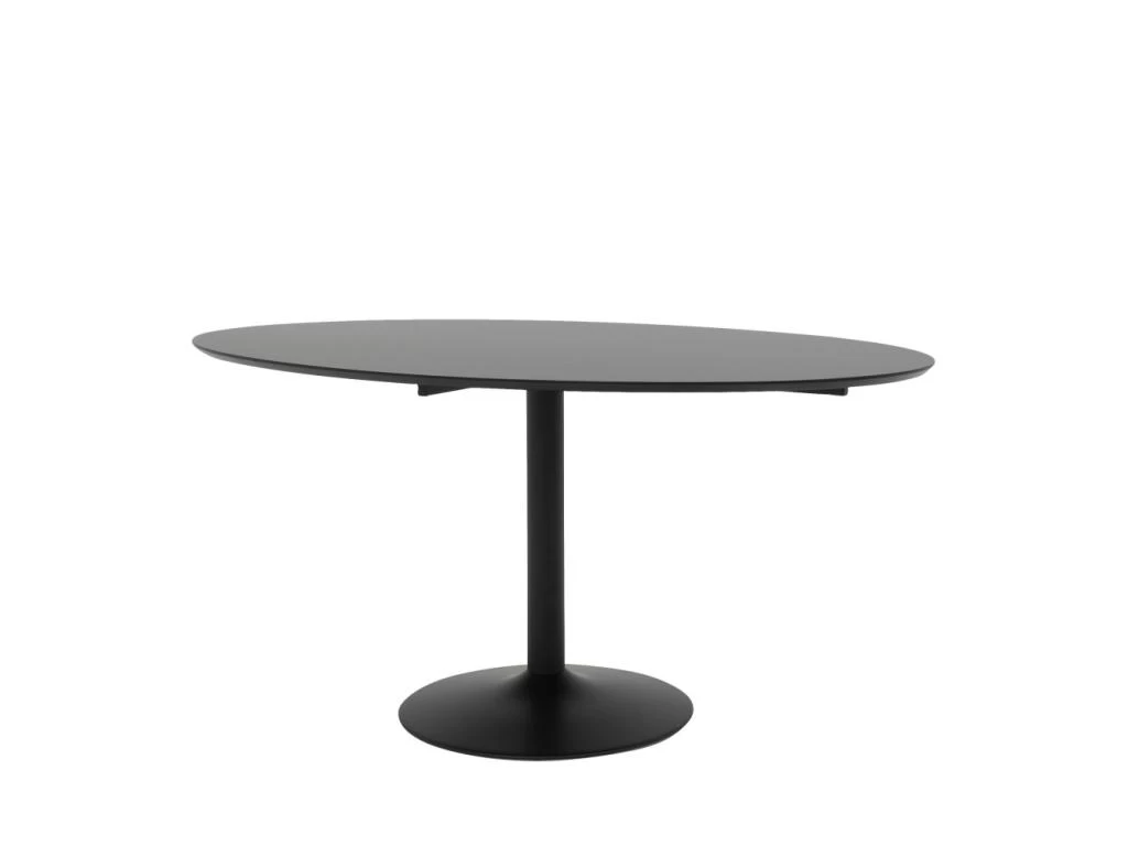 Taco Elipse - Table à Manger En Bois 160x110 - Couleur - Noir 6 Taco Elipse - Table à Manger En Bois 160x110 - Couleur - Noir – Image 4