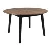 Marseille - Table à Manger Ronde En Bois Ø140cm - Couleur - Bois Foncé / Noir -Vous savez quand c'est un magasin de meubles. table a manger 13389871