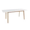 Table Extensible HELGA 120 / 160cm Blanche - HAPPY GARDEN -Vous savez quand c'est un magasin de meubles. table a manger 13433953