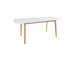 Table Extensible HELGA 120 / 160cm Blanche - HAPPY GARDEN