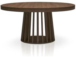 Table Ovale Extensible Eliza Bois Noisette