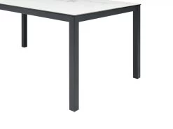 Table à Manger 8 Couverts En Céramique Et Métal - Effet Marbre Blanc Et Noir - MIRESA 9 Table à Manger 8 Couverts En Céramique Et Métal - Effet Marbre Blanc Et Noir - MIRESA -Vous savez quand c'est un magasin de meubles. table a manger 14290715