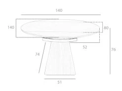 Table à Manger Extensible 1081 ANGEL CERDA 14 Table à Manger Extensible 1081 ANGEL CERDA -Vous savez quand c'est un magasin de meubles. table a manger 14720439