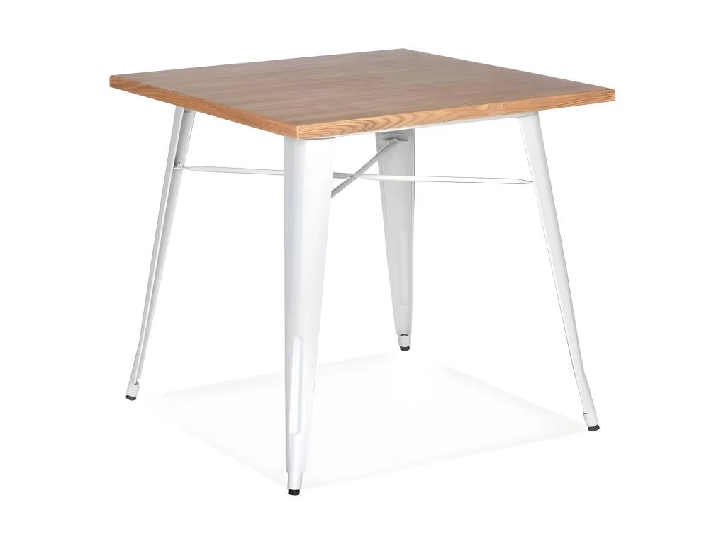 Table De Repas Industrielle "Nevada" 76cm Blanc 3 Table De Repas Industrielle "Nevada" 76cm Blanc