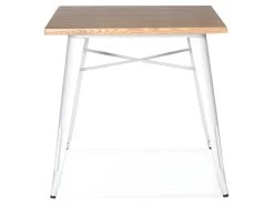 Table De Repas Industrielle "Nevada" 76cm Blanc 8 Table De Repas Industrielle "Nevada" 76cm Blanc -Vous savez quand c'est un magasin de meubles. table a manger 15187383