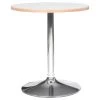 Table De Repas Ronde "Horacio" 74cm Argent & Blanc 2 Table De Repas Ronde "Horacio" 74cm Argent & Blanc -Vous savez quand c'est un magasin de meubles. table a manger 15187425
