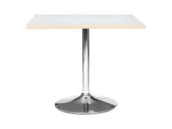 Table De Repas Déco "Horacio" 74cm Argent & Blanc 6 Table De Repas Déco "Horacio" 74cm Argent & Blanc -Vous savez quand c'est un magasin de meubles. table a manger 15187957