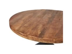 Table De Repas Ronde En Bois "Tibet" 120cm Marron -Vous savez quand c'est un magasin de meubles. table a manger 15465087