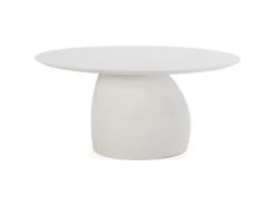 Table De Salle à Manger Bois/Fibre De Verre -- Blanc