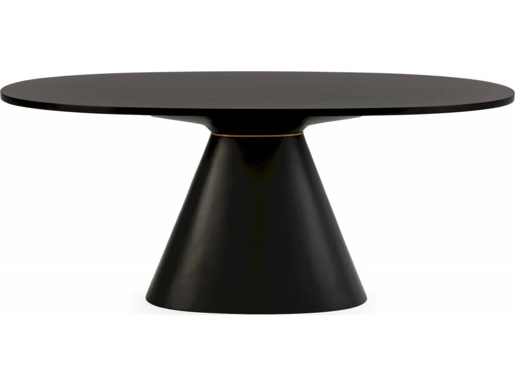 Table De Salle à Manger Bois/Fibre De Verre -- Noir/Doré 6 Table De Salle à Manger Bois/Fibre De Verre -- Noir/Doré – Image 4