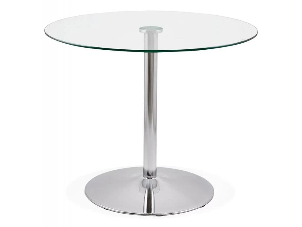 Table De Repas "Anaba" 90cm Transparent 3 Table De Repas "Anaba" 90cm Transparent