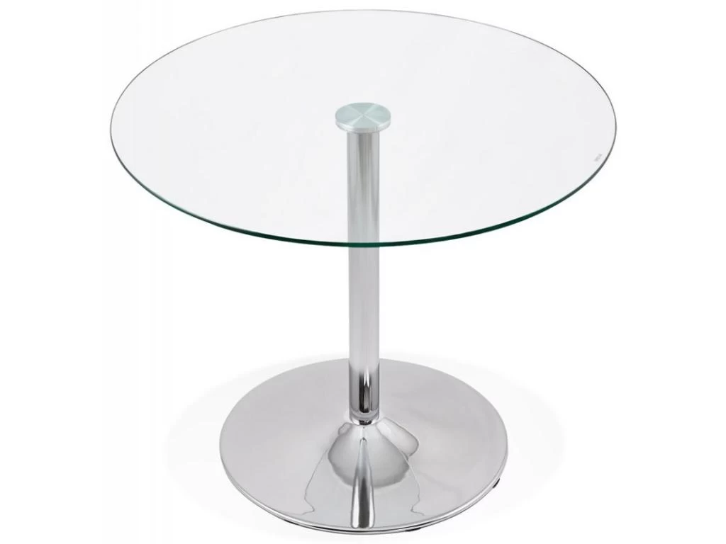 Table De Repas "Anaba" 90cm Transparent 4 Table De Repas "Anaba" 90cm Transparent – Image 2
