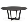 Table De Repas Ronde Design "Nyna" 140cm Noir 1 Table De Repas Ronde Design "Nyna" 140cm Noir -Vous savez quand c'est un magasin de meubles. table a manger 15468039