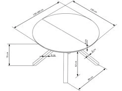 Table à Manger Extensible En Verre 130-180 X 130 X 76 Cm - -Vous savez quand c'est un magasin de meubles. table a manger 17562805