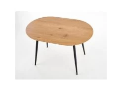 Table à Manger Extensible 120-160 X 80 X 74 Cm - Chêne Doré/Noir -Vous savez quand c'est un magasin de meubles. table a manger 17563011