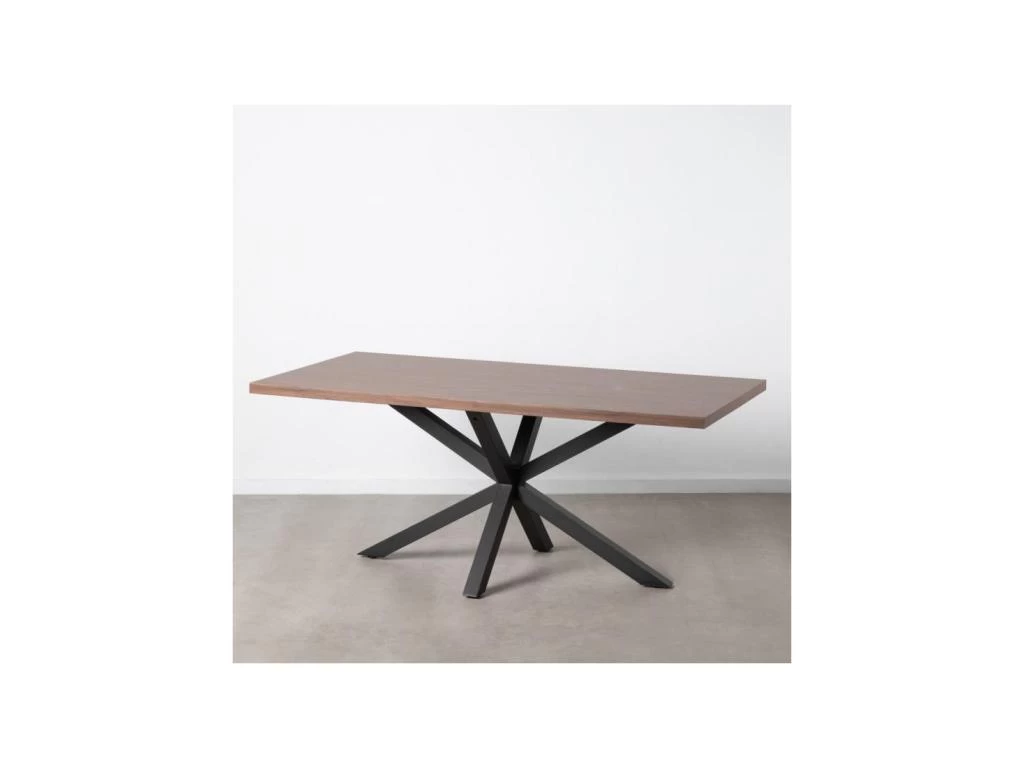 Table De Repas Rectangulaire Bois/Métal Taille M - MARINI 4 Table De Repas Rectangulaire Bois/Métal Taille M - MARINI – Image 2