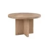 Table De Repas Ronde Bois Massif Clair 120 Cm N°1 - ARMAL