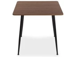 Table De Salle à Manger Iulia, 75 X 80 X 80 Cm, Bois, PVC Et Métal, Marron Et Noir -Vous savez quand c'est un magasin de meubles. table a manger 18045821