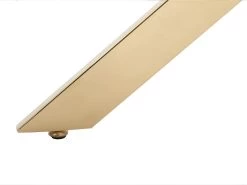 Table à Manger Ronde 2 Couverts En Verre Trempé Et Métal Doré - Transparent - COSIMA -Vous savez quand c'est un magasin de meubles. table a manger 18364933