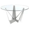 Table à Manger En Verre Et Acier Chromé 1042 ANGEL CERDA -Vous savez quand c'est un magasin de meubles. table a manger 18423499