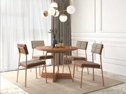 Table à Manger 2 Couverts - Naturel Foncé - EVILIO