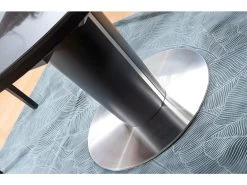 Table à Manger Extensible 120-160 X 120 X 76 Cm - Anthracite -Vous savez quand c'est un magasin de meubles. table a manger 18831945