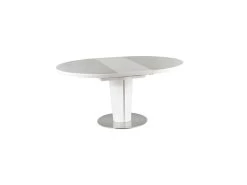 Table à Manger Extensible 120-160 X 120 X 76 Cm - Blanc Effet Marbre -Vous savez quand c'est un magasin de meubles. table a manger 18831981
