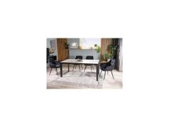 Table à Manger Extensible 120-180 X 80 X 76 Cm - Blanc