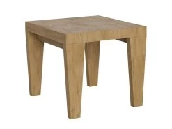 Table Extensible 90x90/246 Cm Spimbo Chêne Nature