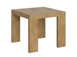 Table Extensible 90x90/246 Cm Roxell Chêne Nature