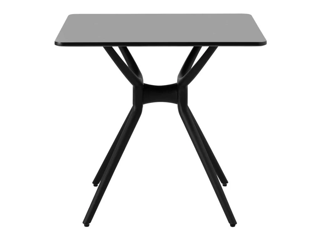 Petite Table De Salle à Manger Salon Carrée Avec Plateau 80 X 80 Cm Noir 14_0004499 3 Petite Table De Salle à Manger Salon Carrée Avec Plateau 80 X 80 Cm Noir 14_0004499