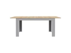 Table Repas Extensible L160/206 Cm Décor Chêne Gris Et Clair - ANTIBES 9 Table Repas Extensible L160/206 Cm Décor Chêne Gris Et Clair - ANTIBES -Vous savez quand c'est un magasin de meubles. table a manger 19365439