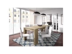 Table Extensible 51/237 Cm Chêne - CELESTE - L 51/237 X L 90 X H 78 Cm