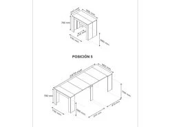 Table Extensible 51/237 Cm Chêne - CELESTE - L 51/237 X L 90 X H 78 Cm -Vous savez quand c'est un magasin de meubles. table a manger 19824857