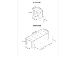 Table Extensible 51/237 Cm Gris Béton - ARSENE - L 51/237 X L 90 X H 78 Cm -Vous savez quand c'est un magasin de meubles. table a manger 19824937