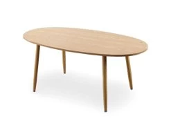 Table Ovale Scandinave Nolane Chêne Clair