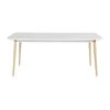 OTTO Table De Séjour Avec Piétement En Hévéa Massif - Blanc Laqué - L 180 X P 90 X H 75 Cm -Vous savez quand c'est un magasin de meubles. table a manger 20020859