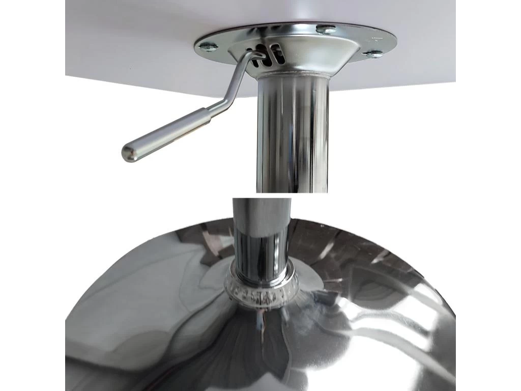 Table De Bar Carrée Noire Et Chrome LUKE - HAPPY GARDEN 5 Table De Bar Carrée Noire Et Chrome LUKE - HAPPY GARDEN – Image 3