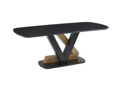 Table à Manger 8 Couverts En MDF - Noir Et Naturel Clair - BANEMIA 15 Table à Manger 8 Couverts En MDF - Noir Et Naturel Clair - BANEMIA -Vous savez quand c'est un magasin de meubles. table a manger 20266087