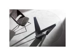 Table à Manger Base Acier Et Verre Trempé -Vous savez quand c'est un magasin de meubles. table a manger 21090029