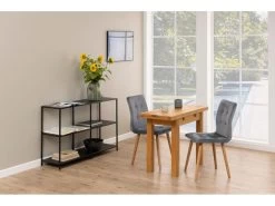 Alma Table De Salle à Manger Pliable, Huilée, Plaquée Chêne. -Vous savez quand c'est un magasin de meubles. table a manger 22046609