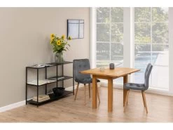 Alma Table De Salle à Manger Pliable, Huilée, Plaquée Chêne. -Vous savez quand c'est un magasin de meubles. table a manger 22046611