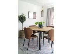 Marseille - Table à Manger Ronde En Bois Ø140cm - Couleur - Bois Clair / Noir 8 Marseille - Table à Manger Ronde En Bois Ø140cm - Couleur - Bois Clair / Noir -Vous savez quand c'est un magasin de meubles. table a manger 22075027