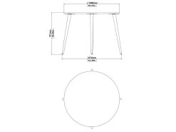 Napoli Table à Manger, Ø100 Cm, Blanc. -Vous savez quand c'est un magasin de meubles. table a manger 22086199