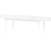 Venedig Table De Salle à Manger Avec 2 Plateaux Supplémentaires, Blancs.