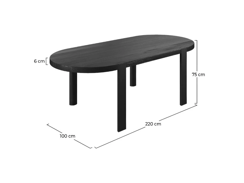 Table Ovale Pero 8 Personnes En Bois De Teck Recyclé 220 Cm 4 Table Ovale Pero 8 Personnes En Bois De Teck Recyclé 220 Cm – Image 2