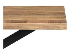 Table De Repas Rectangulaire 160 Cm Bois Brut/Noir - AMANDIA -Vous savez quand c'est un magasin de meubles. table a manger 22397263