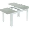 Table à Rallonge Dalice, Console Extensible Pour Salle à Manger, Table De Cuisine Ouvrante Avec Rallonge, 140/190x90h78 Cm, Ciment Et Blanc -Vous savez quand c'est un magasin de meubles. table a manger 22751981
