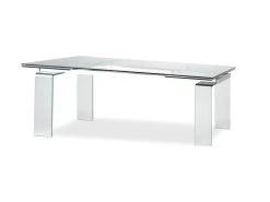 Table à Manger Extensible LUBANA - Verre Trempé & Métal - 8 à 10 Couverts -Vous savez quand c'est un magasin de meubles. table a manger 273627
